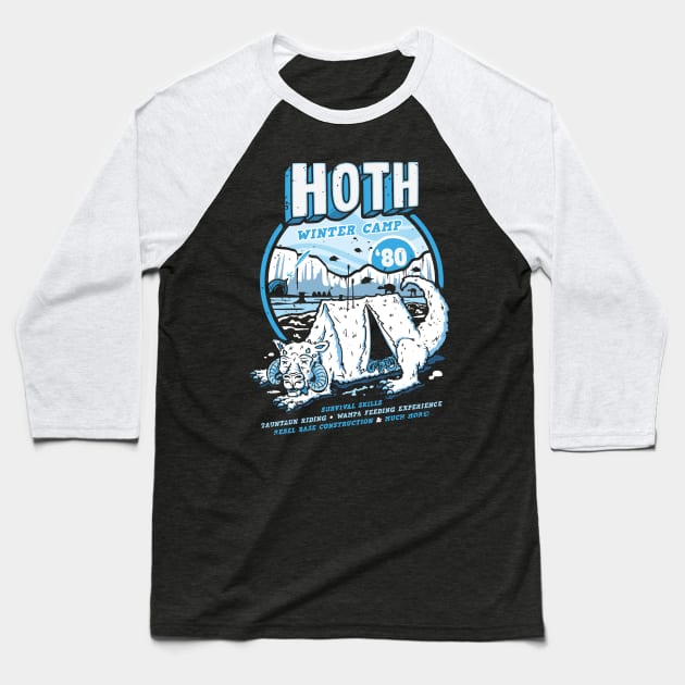 Hoth Winter Camp Baseball T-Shirt by Olipop